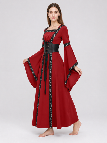 Gothic Medieval Hooded Dress