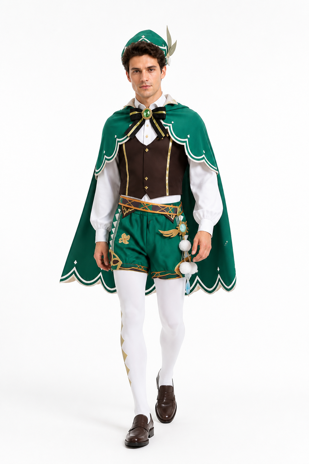 Venti Anime Cosplay Costume with Cape and Hat Costume Capes detail 2