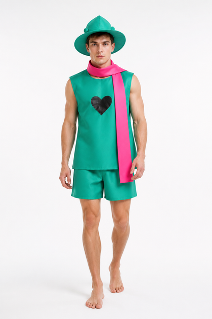 Ralsei Cosplay Costume from Undertale with Hat and Scarf Costume Headwear detail 2