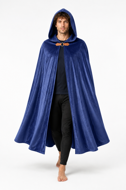 Cloak Cape with Pointed Hood and Wavy Hem Costume Capes detail 2