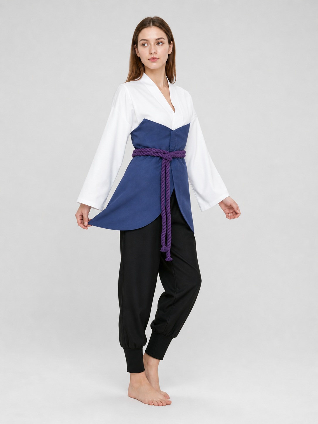 Sasuke Uchiha Cosplay Costume with Belt
