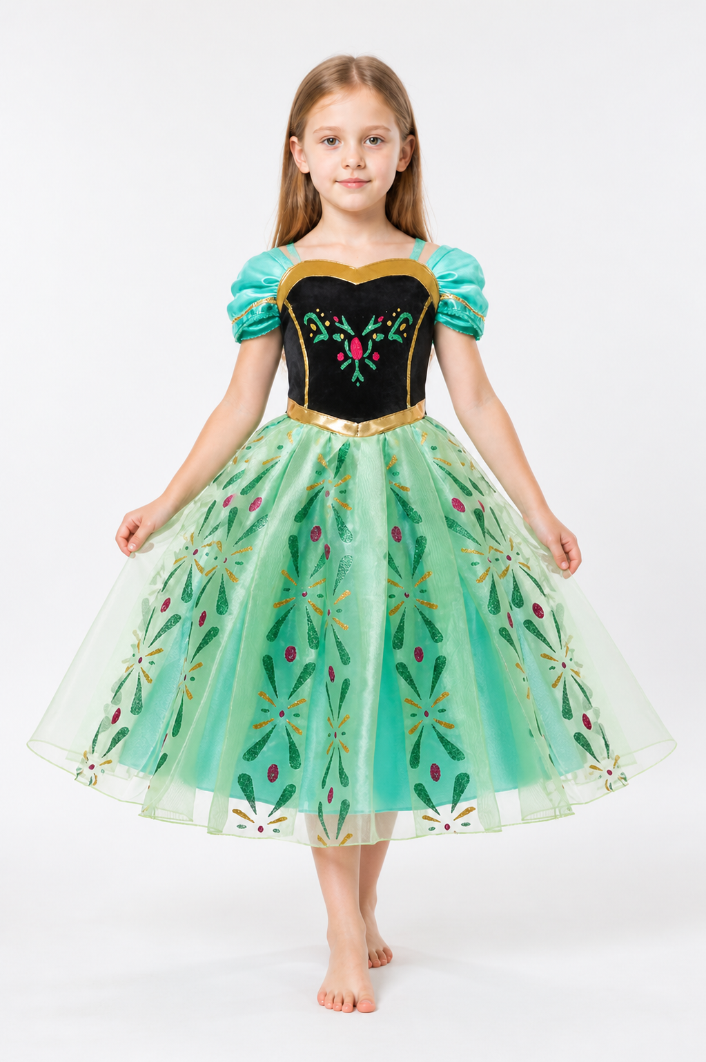 Girls' Princess Carnival Dress with a Full Skirt Costume Dresses detail 2