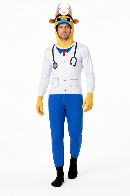 Doctor Deer Carnival Costume with Lab Coat and Stethoscope Costumes detail 2