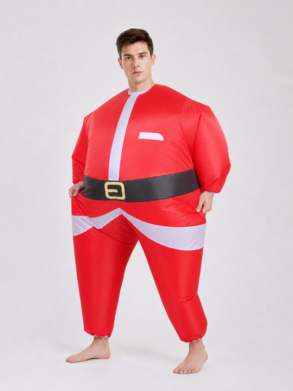 Santa Claus costume with beard and hat for the holidays