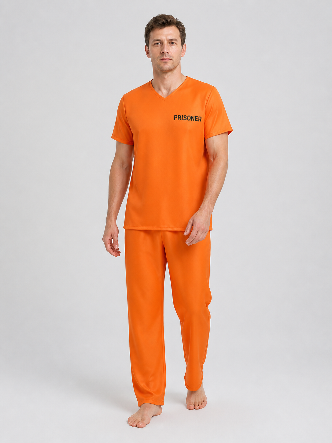 Orange “Prisoner” Cosplay Costume, 2-Piece Set product detail 2