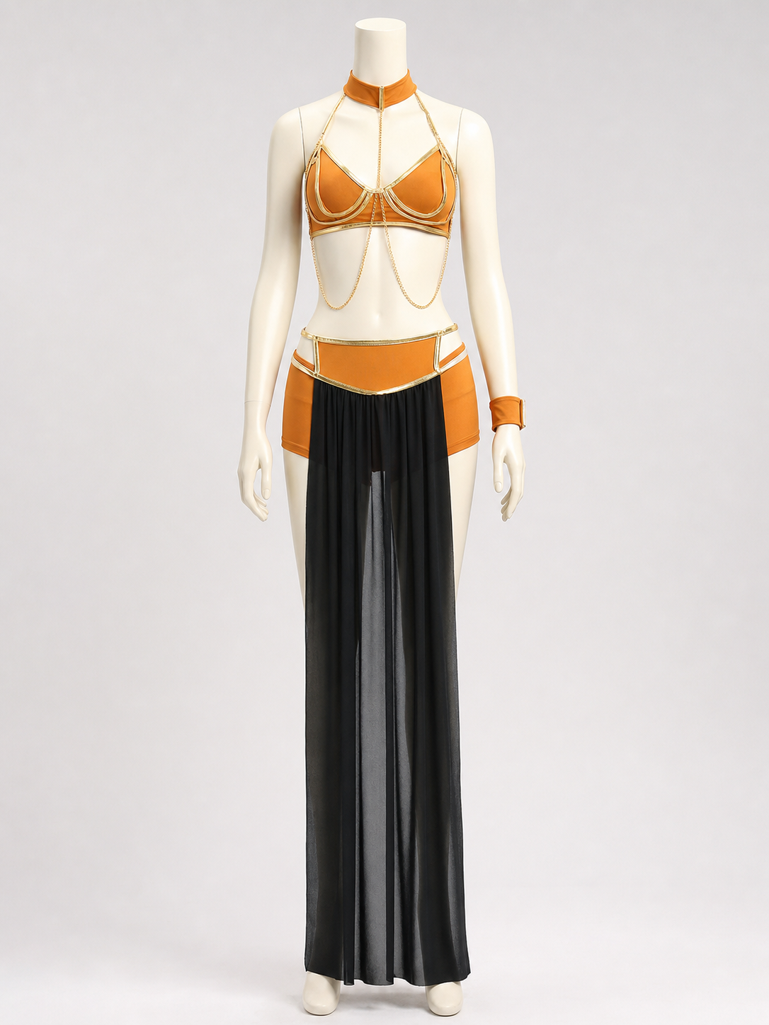 Stage cosplay costume with top and skirt