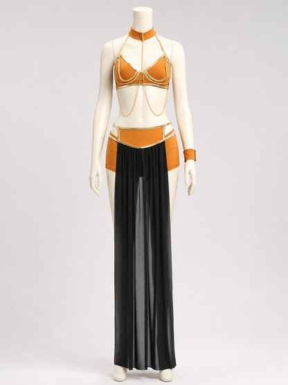 Stage cosplay costume with top and skirt