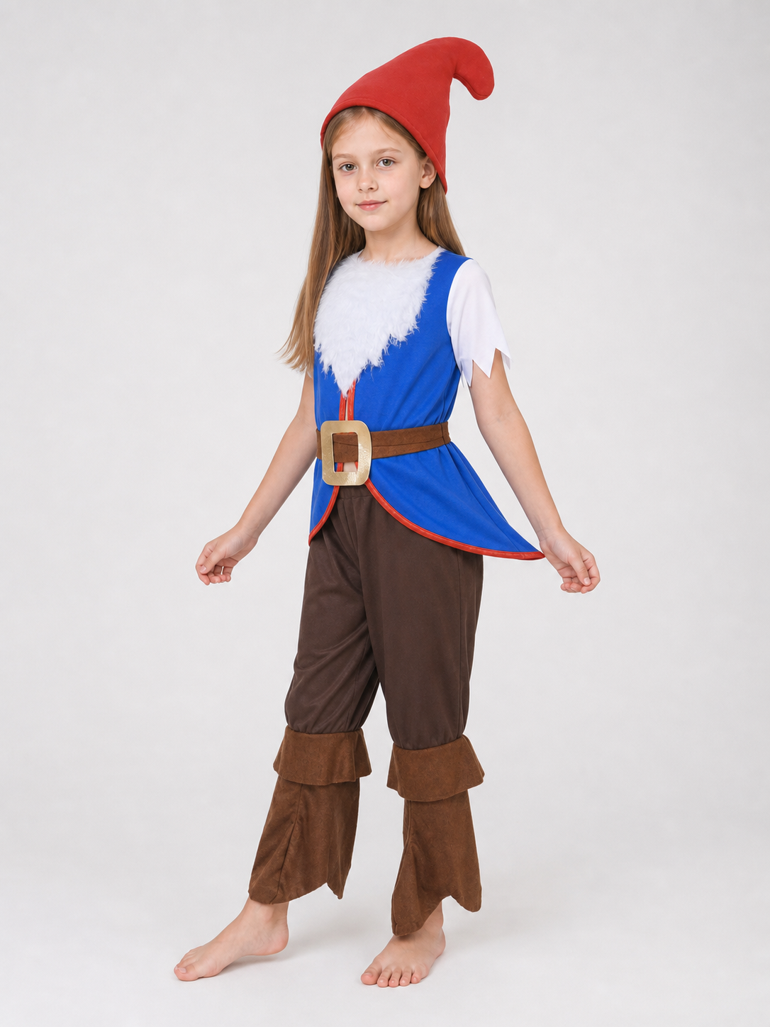 Dwarf costume with beard for parties