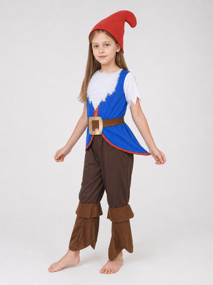 Dwarf costume with beard for parties