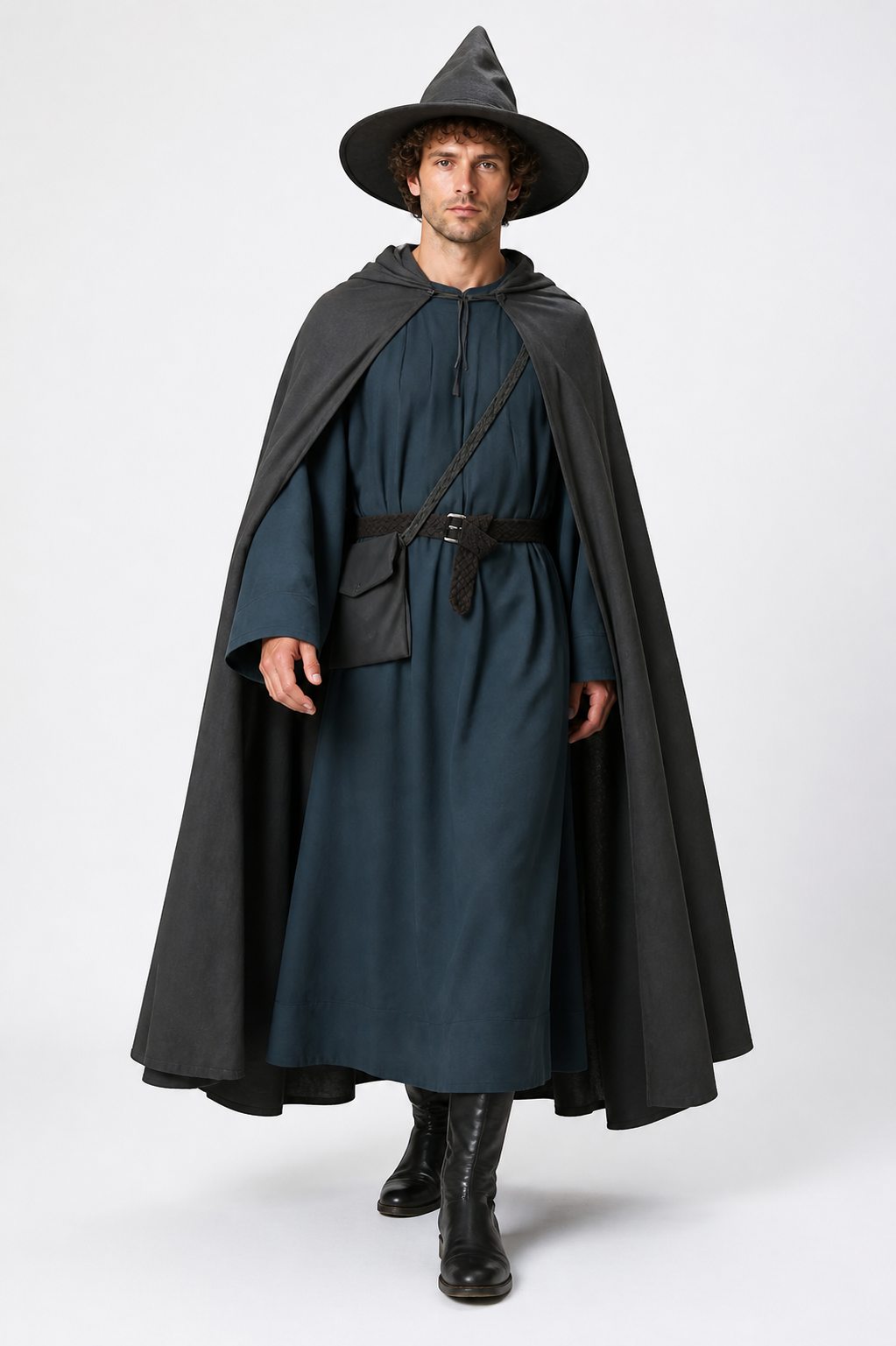 Gandalf Costume with Cloak, Hat, and Belt