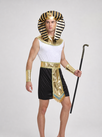 Ancient Egyptian-Style Pharaoh Costume for Parties
