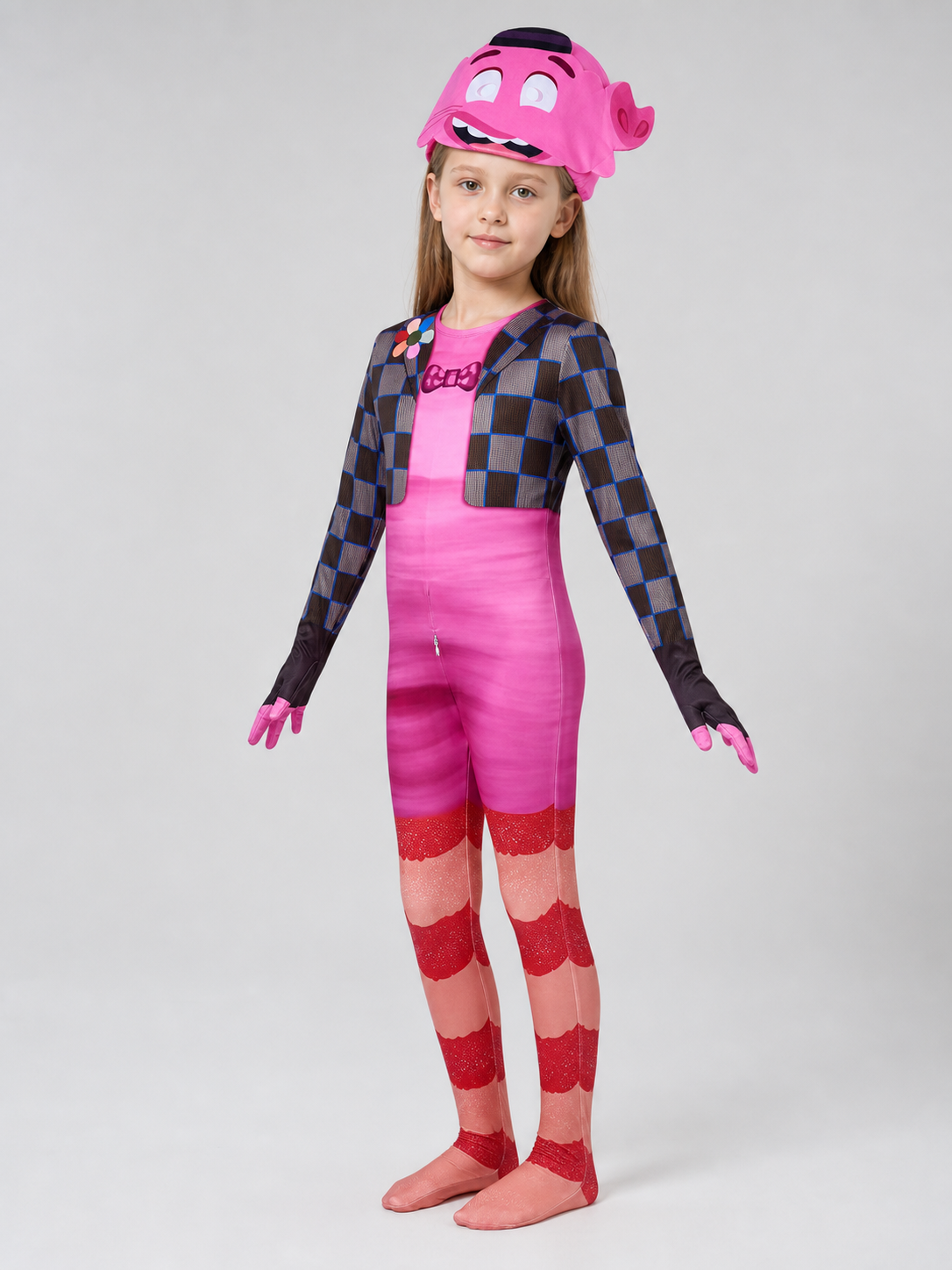 Inside Out 2 Cosplay Costume, Pink Jumpsuit