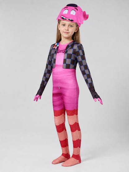 Inside Out 2 Cosplay Costume, Pink Jumpsuit