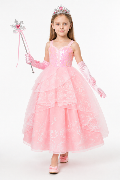 Children’s Princess Costume with Crown and Wand product detail 2