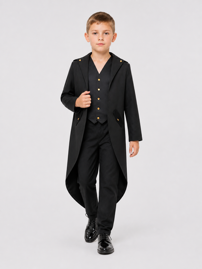 Tailcoat jacket with tails, long sleeves, and lapels product detail 2