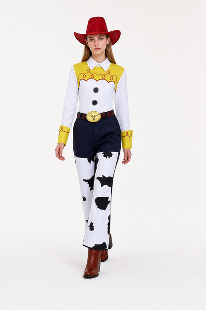Jessie Cowboy Costume with Hat and Belt Costume Headwear detail 2