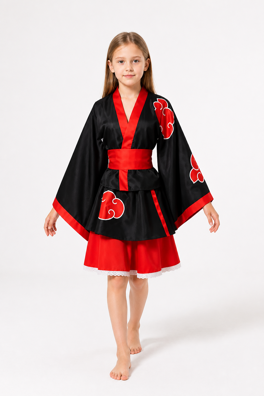 Kimono-Style Vampire Costume with Wide Sleeves Costumes detail 2