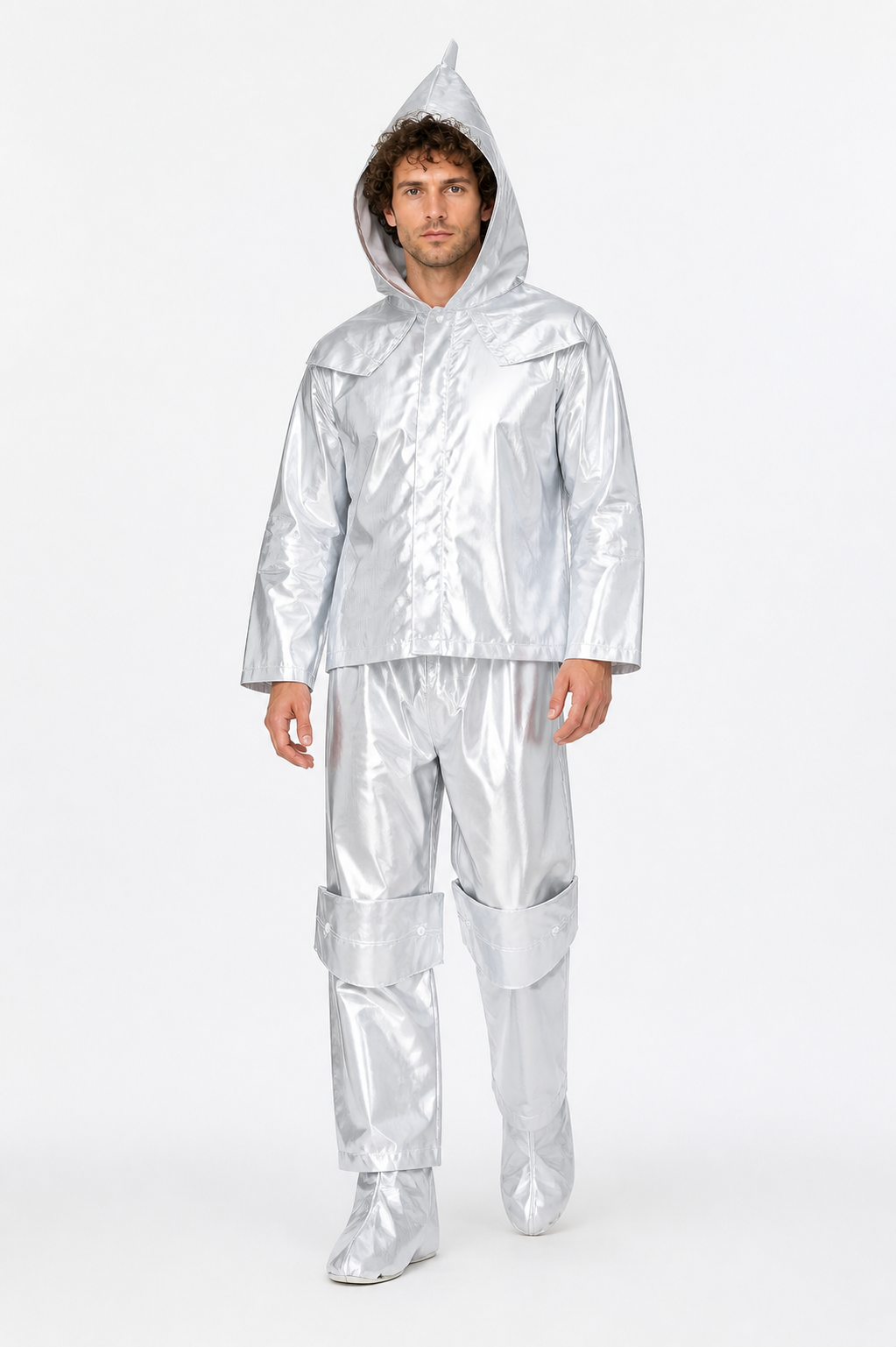 Silver Iron Woodcutter Costume with Hood Costumes detail 2