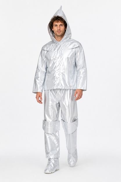 Silver Iron Woodcutter Costume with Hood Costumes detail 2