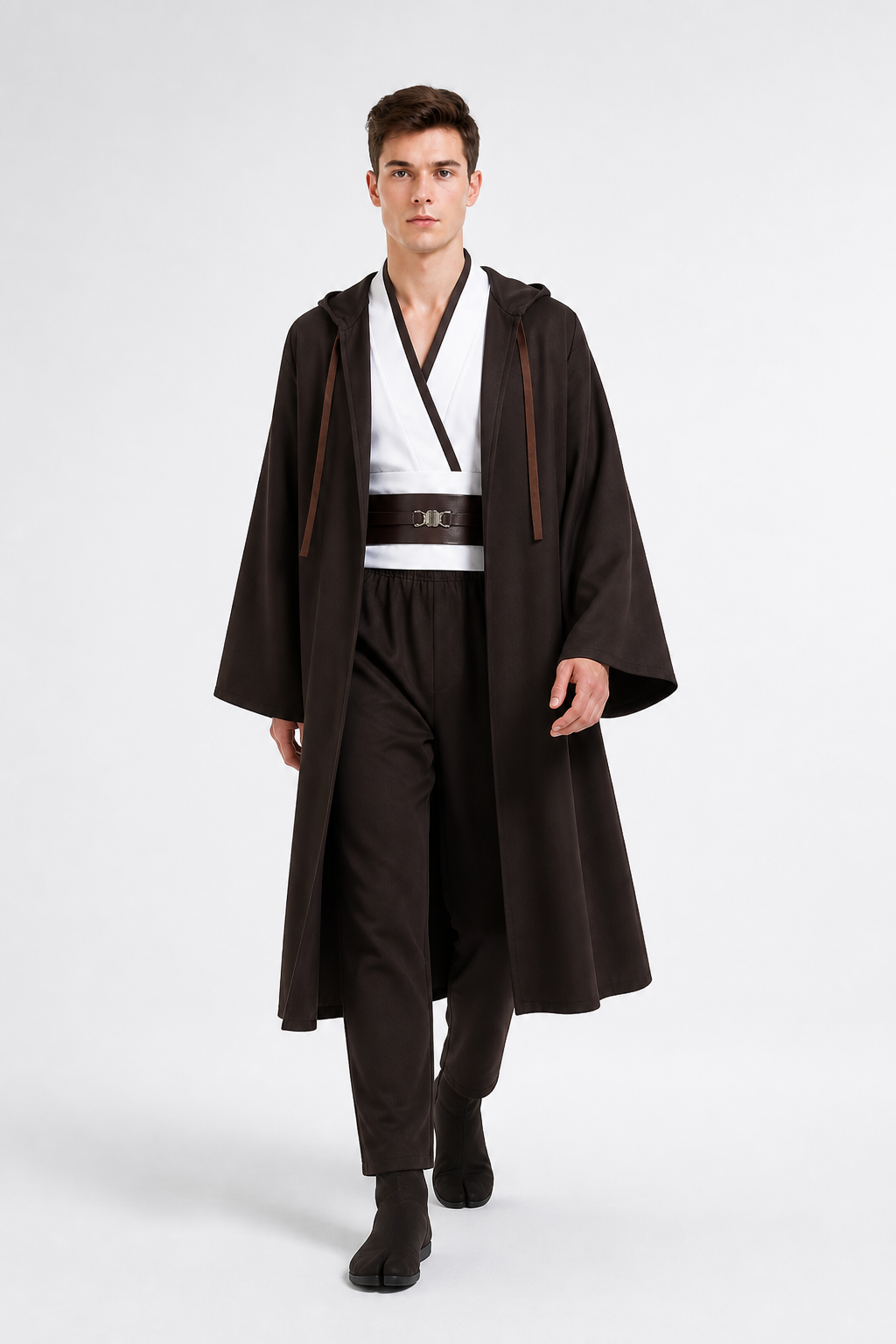 Obi-Wan Cosplay Costume with Hood and Belt Costumes detail