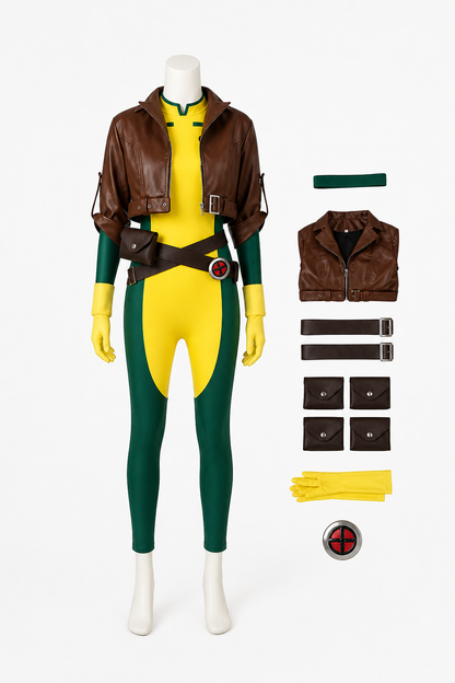 Rogue X-Men Cosplay Costume with Accessories Costume Accessories detail 2