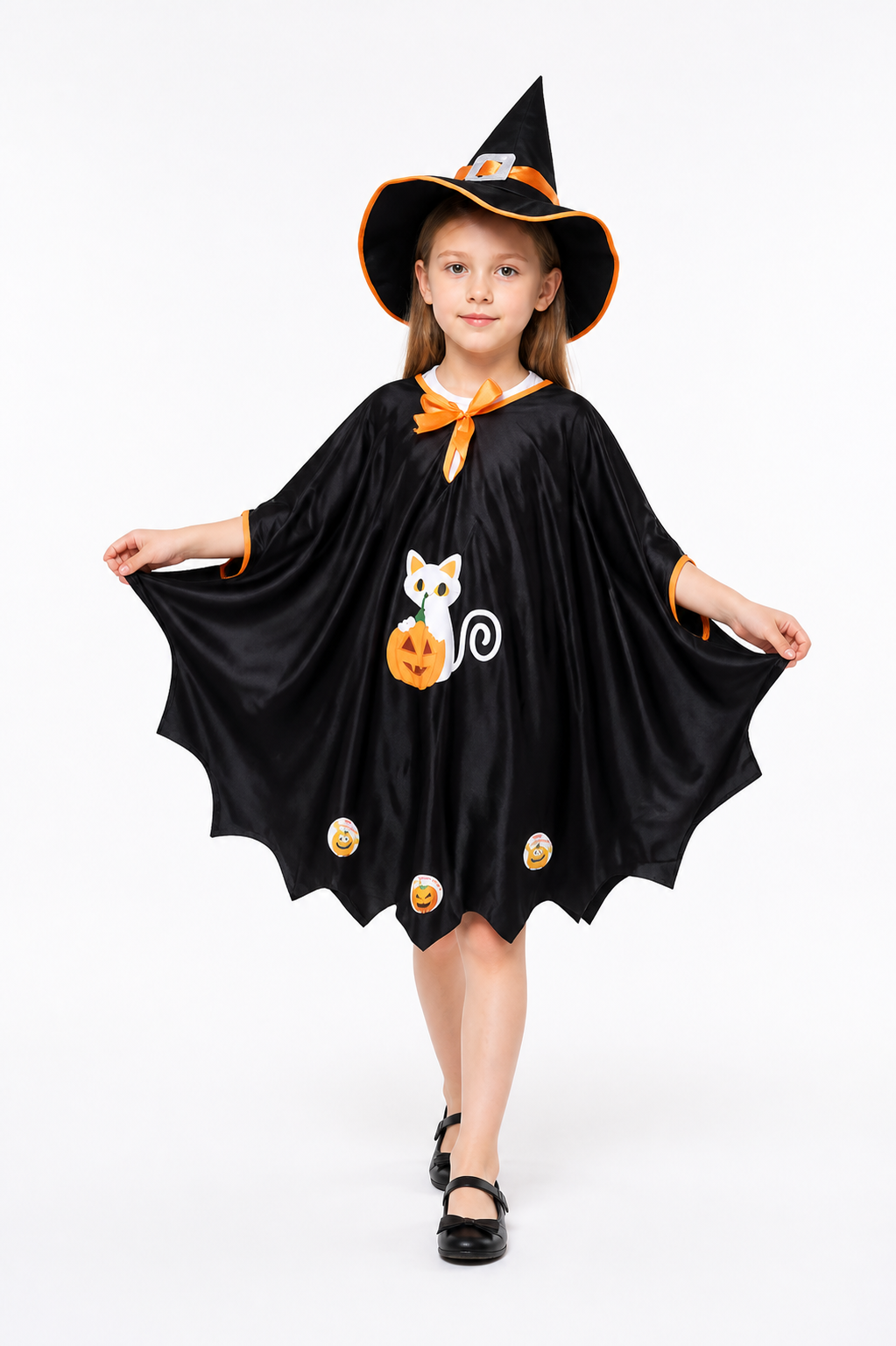 Witch Costume with Cape and Pointed Hat Costume Capes detail 2
