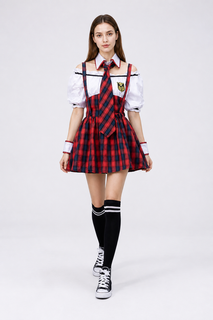 Stage Costume with Tie, Pleats, and Emblem Costumes detail