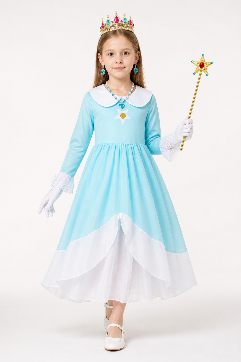 Princess Costume with Dress, Crown, and Wand Costume Dresses detail 2