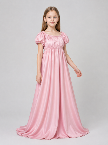 Pink Long Bridgerton Dress for Cosplay Costume Dresses detail 2