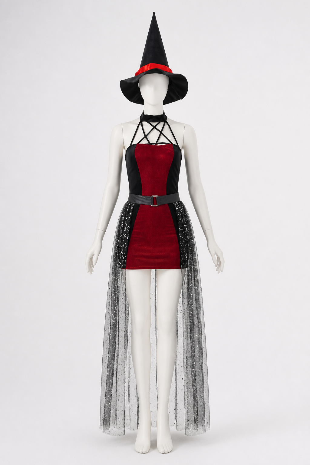 Witch Costume with Glittery Skirt and Hat Costume Headwear detail 2