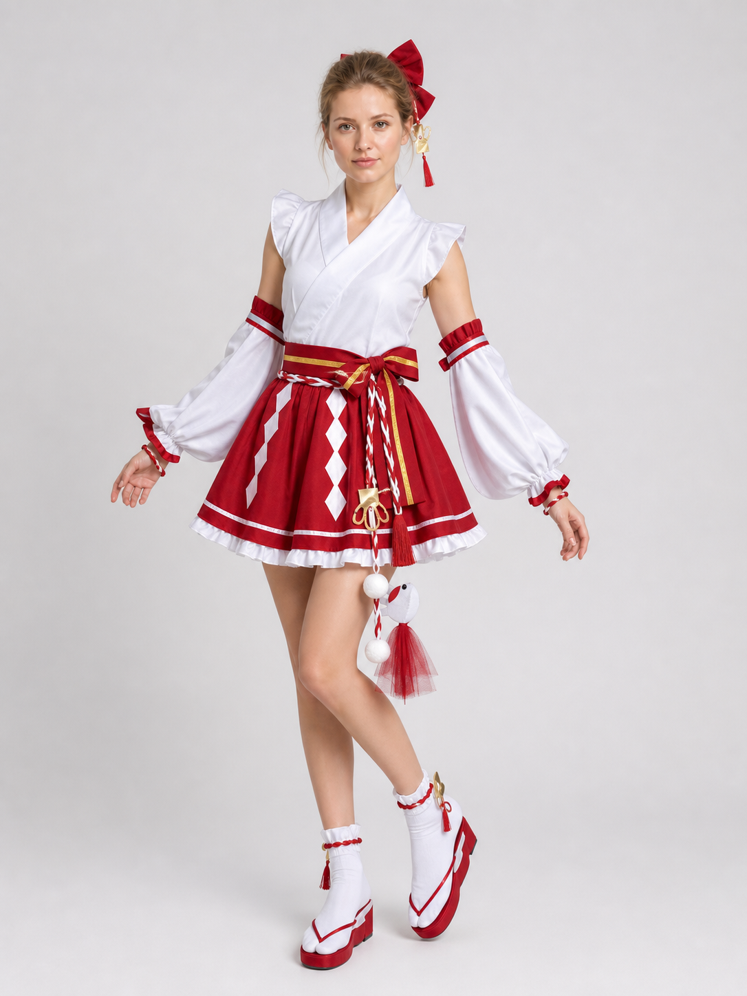 Da Qiao Yise Anime-Style Cosplay Costume Set Costumes detail 2