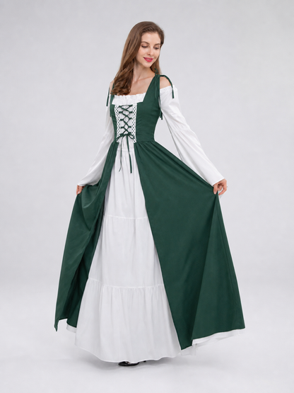 Historical Stage Costume with Lace and Lacing
