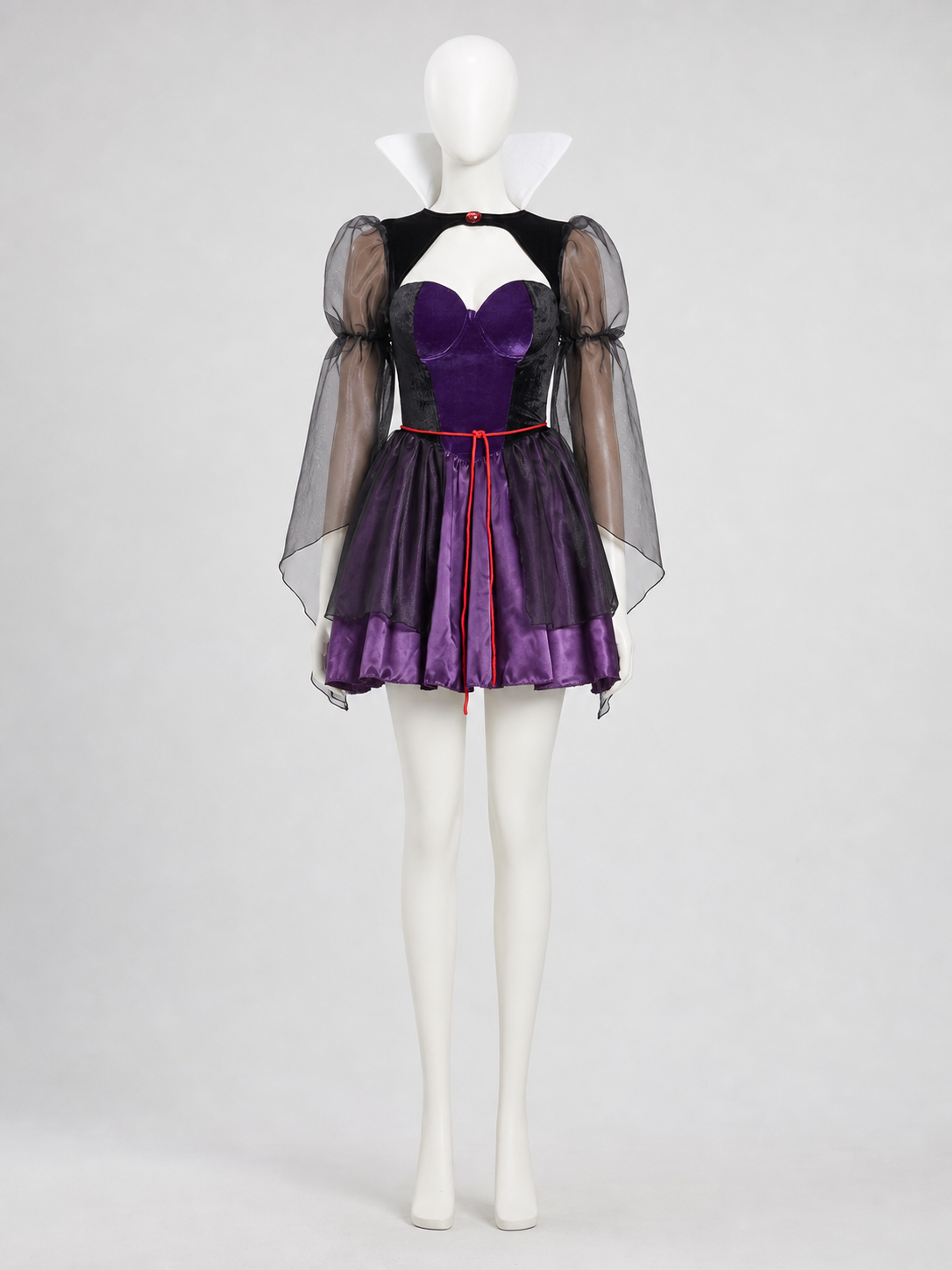 Carnival Costume: Purple Dress with Cape