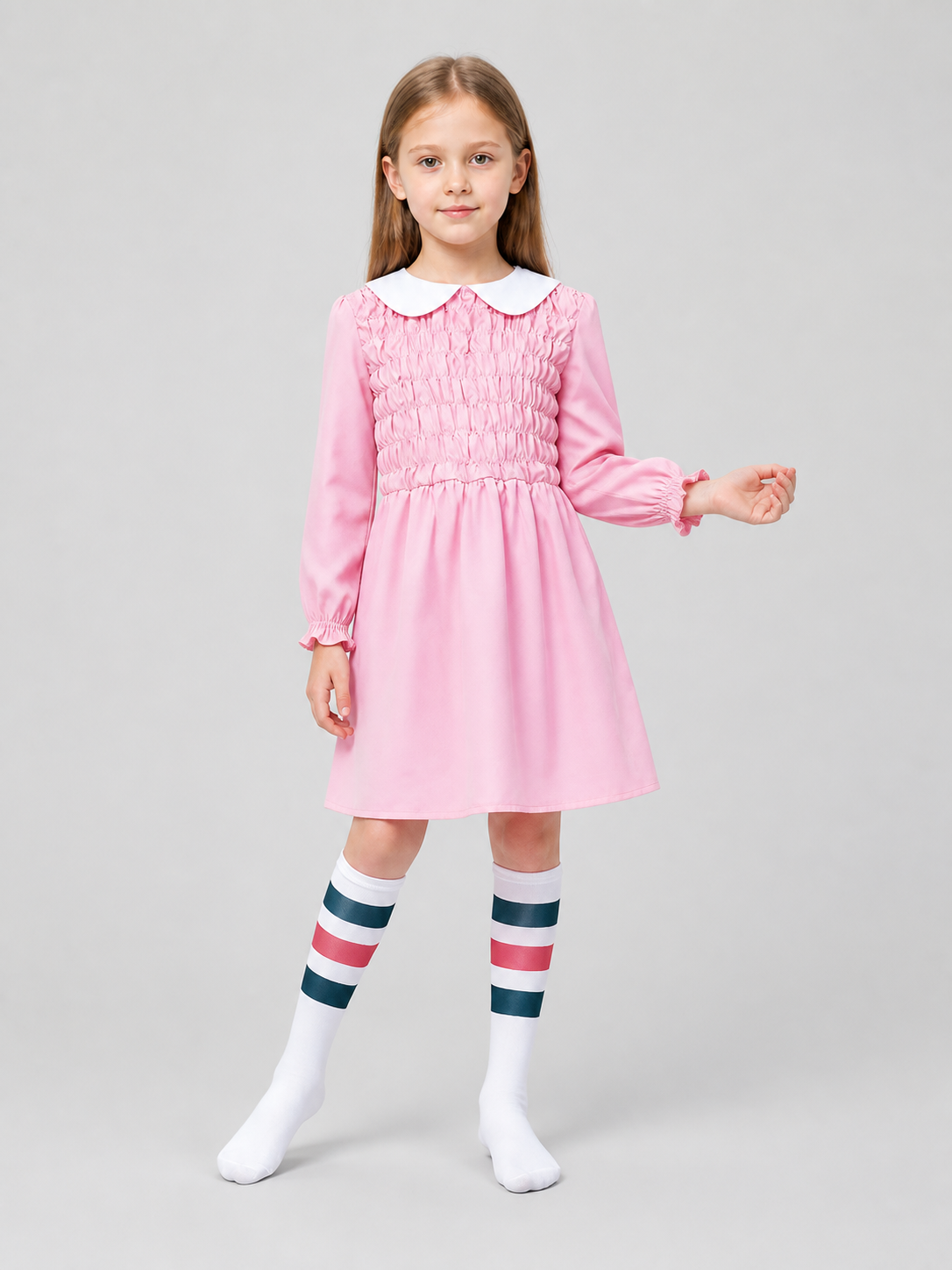 Stranger Things Cosplay Dress with Leg Warmers Costume Dresses detail 2
