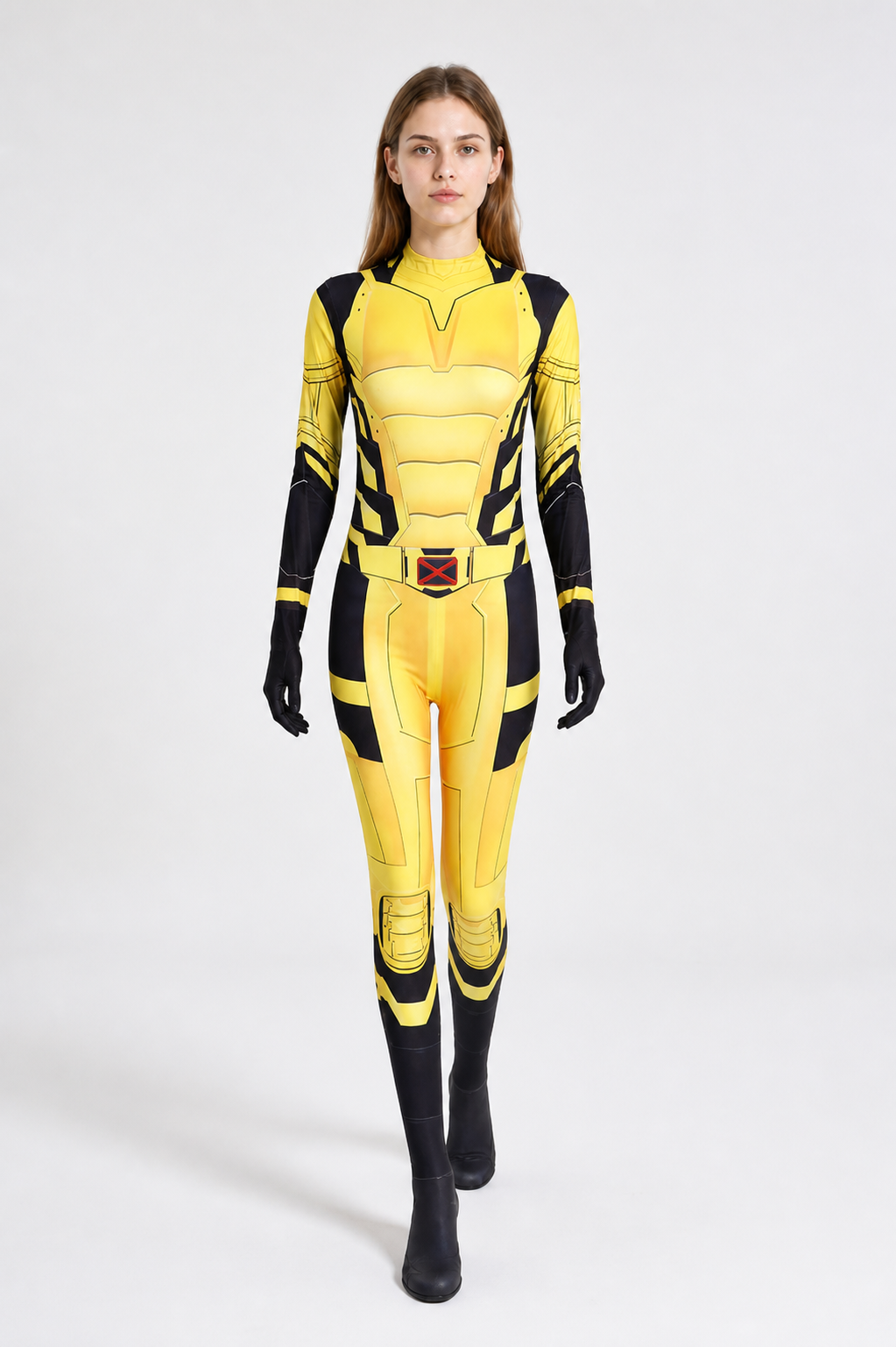 Wolverine Jumpsuit, Black and Yellow with Belt product detail 2