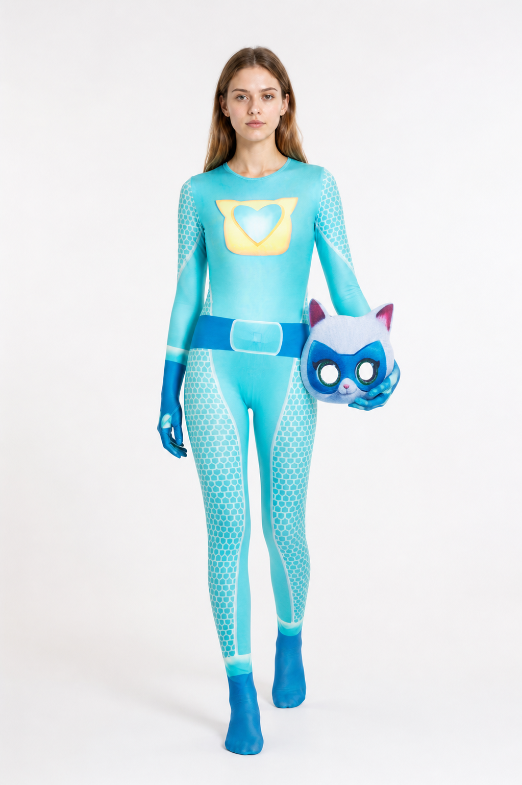 Cat Costume Jumpsuit with Mask Costume Masks detail 2