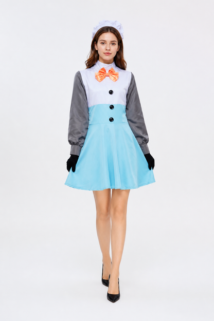 Snow Character Cosplay Dress with Collar Costume Dresses detail 2