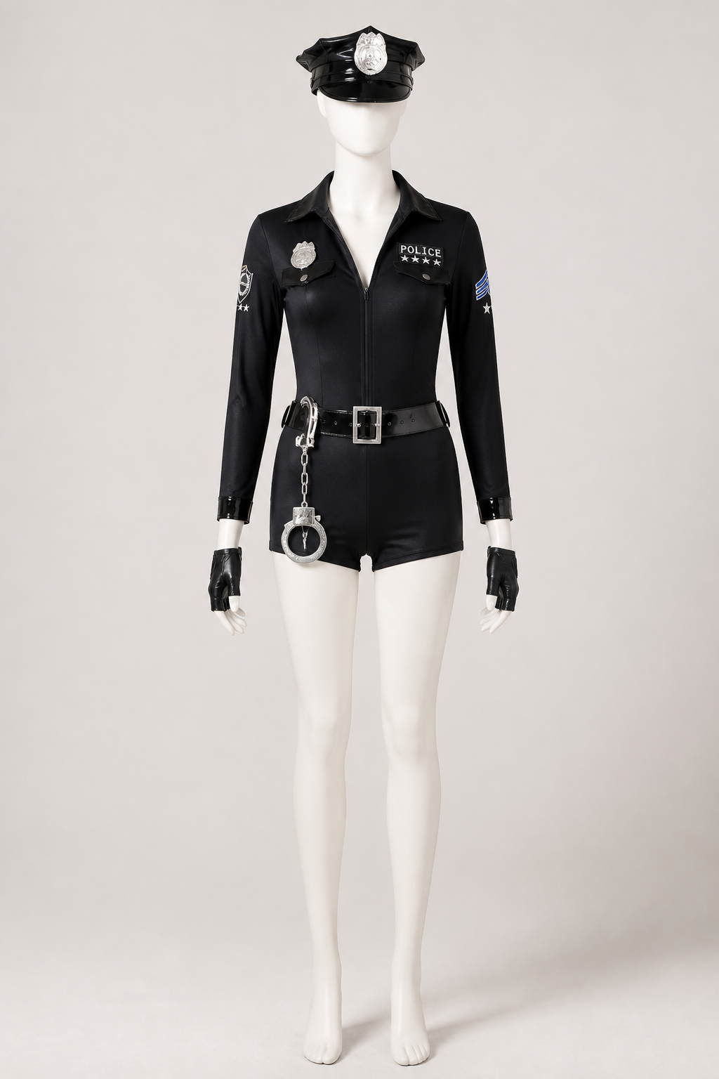 Police Costume, Romper with Shorts and Long Sleeves Costumes detail 2