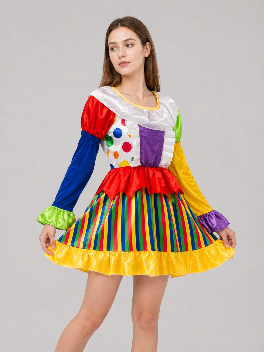 Carnival Clown Costume Dress for Performances