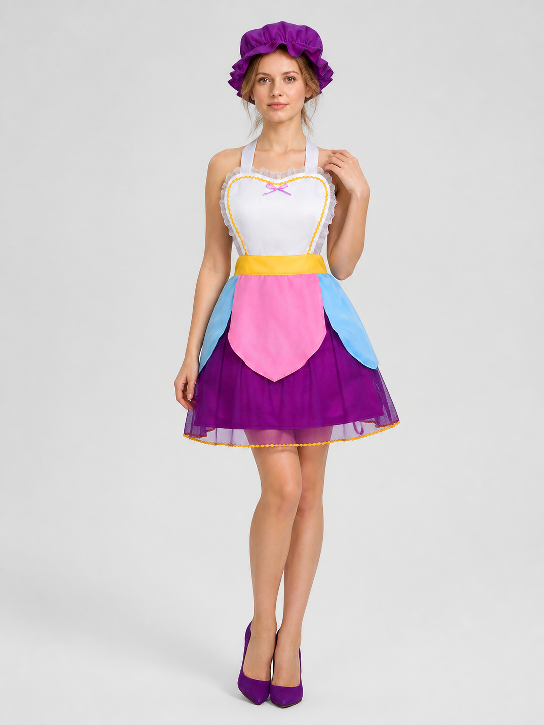 Mrs. Potts Costume: Dress and Hat for Cosplay Costume Dresses detail