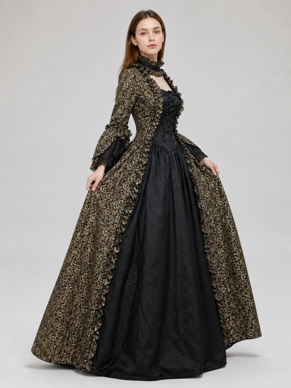 Long Victorian Gothic-Style Dress