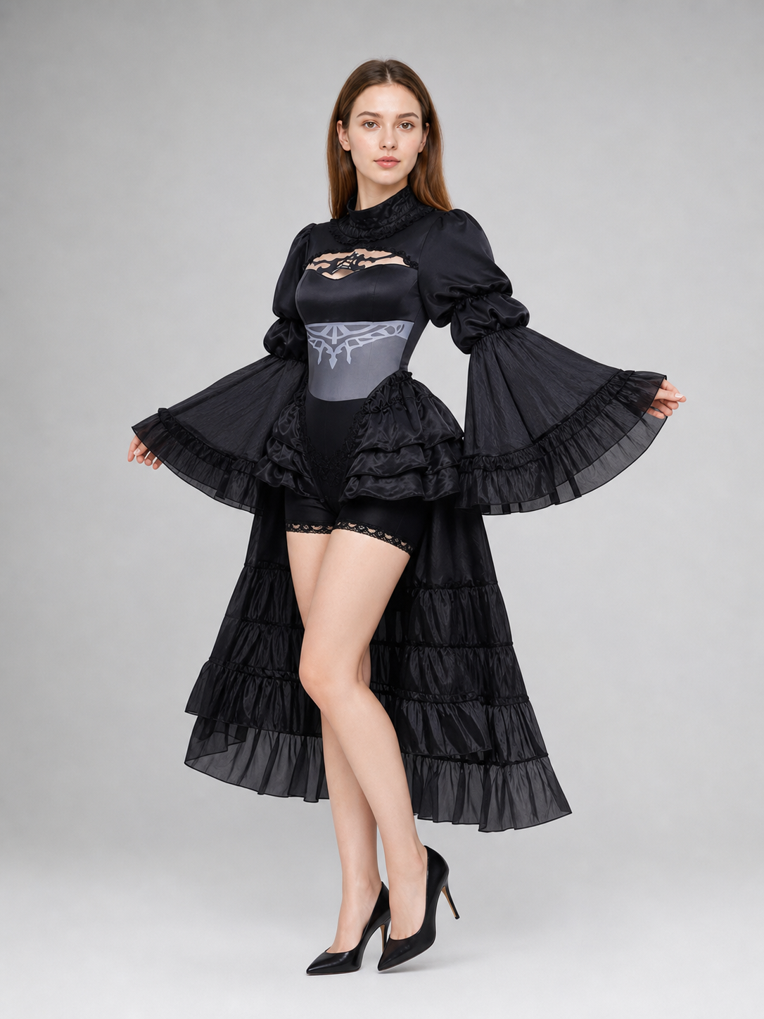 NieR: Automata 2B Cosplay Dress with Black Headband