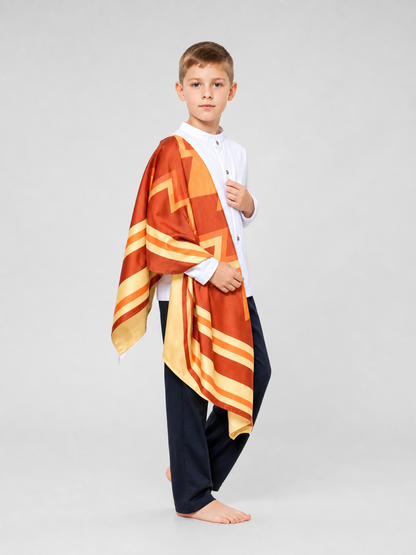 Camilo Bruno cosplay set with cape, pants, and top