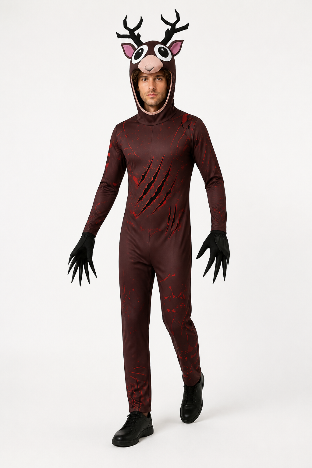 Deer Costume with Antlers and Claws, Red Scratches Costumes detail 2