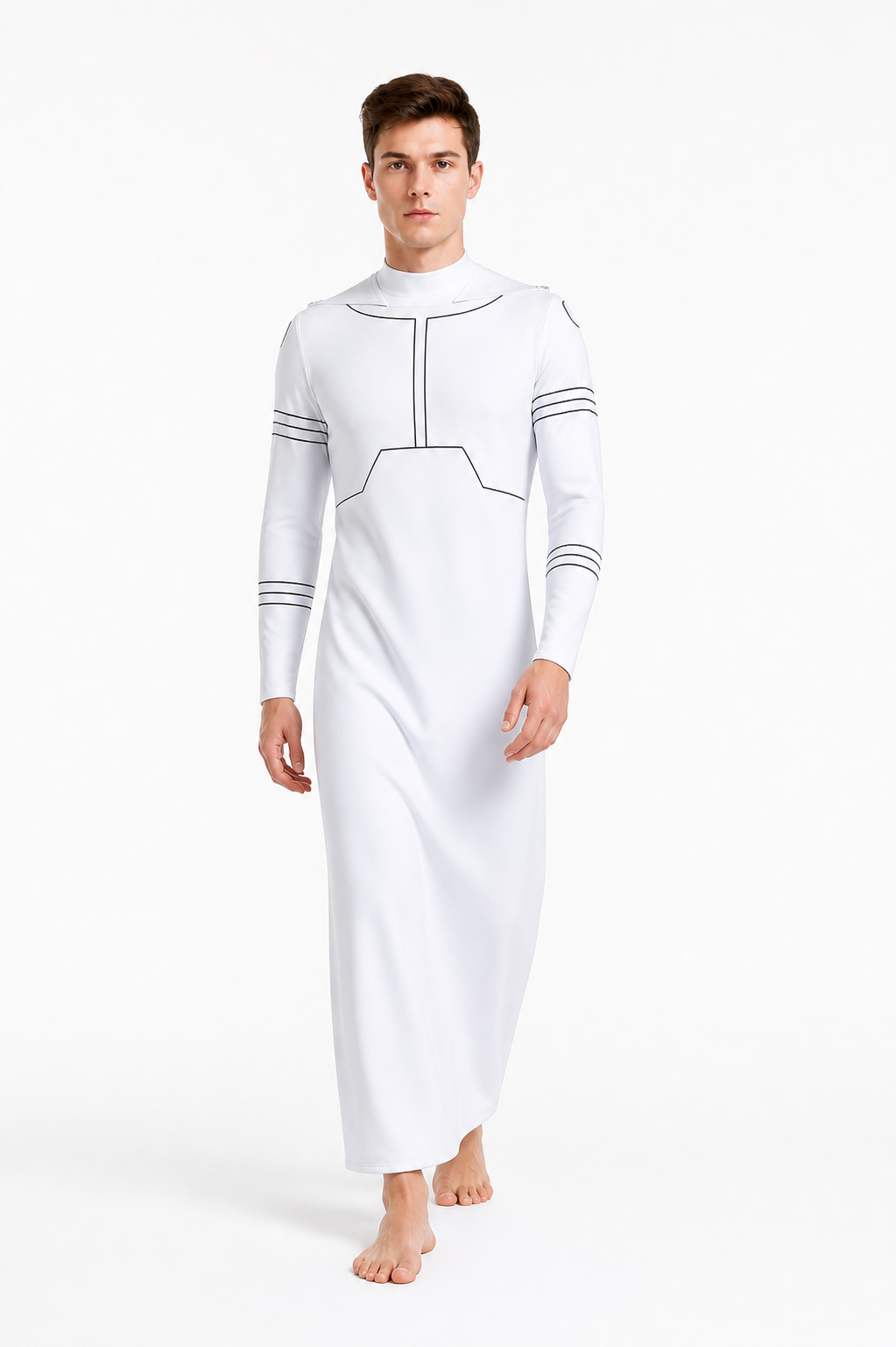 Mark Grayson Cosplay Jumpsuit, White Costumes detail 2