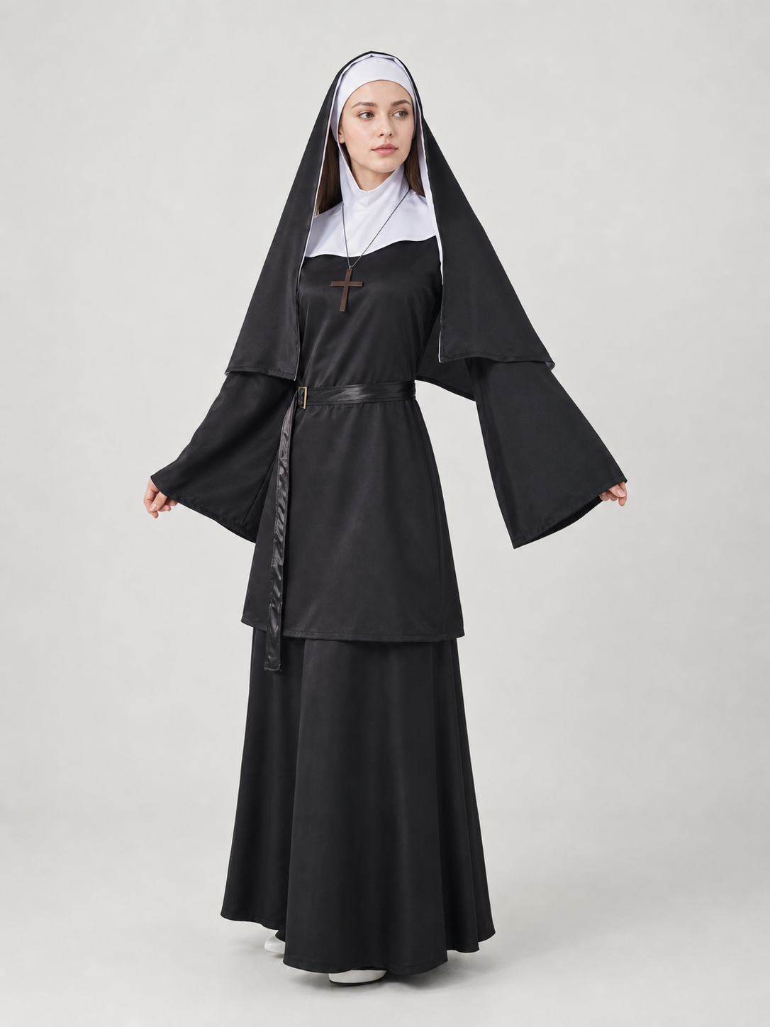 The Nun Cosplay Costume, Black-and-White Look
