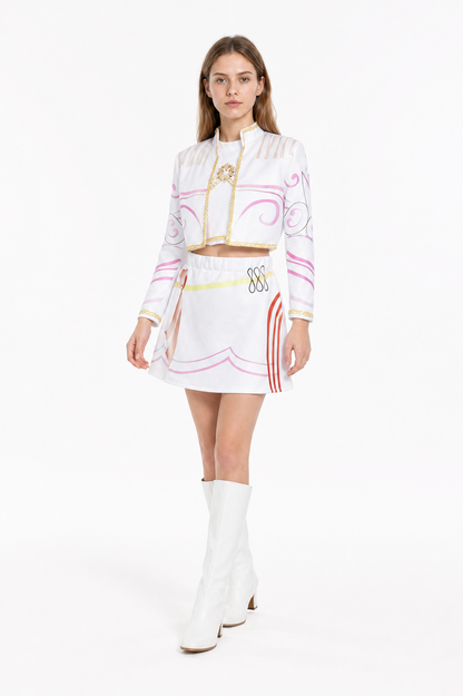 Children's White-and-Pink Costume with Jacket and Skirt Costumes detail 2