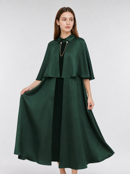 Green Gothic Cloak Cape for Cosplay