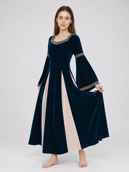 Medieval-style costume dress with headband