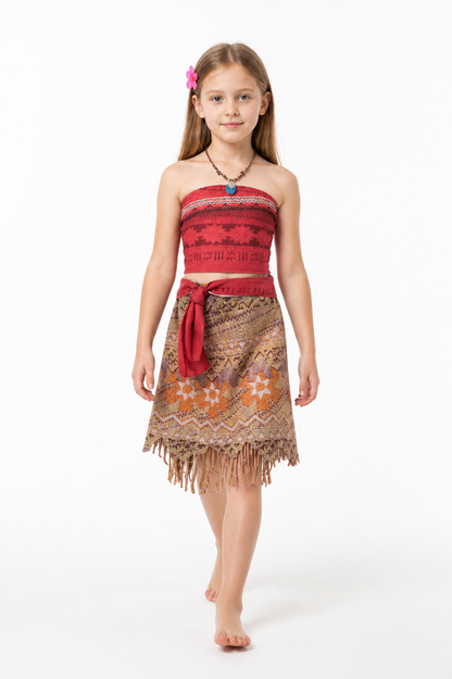 Children's Moana Carnival Costume with Necklace Costumes detail 2